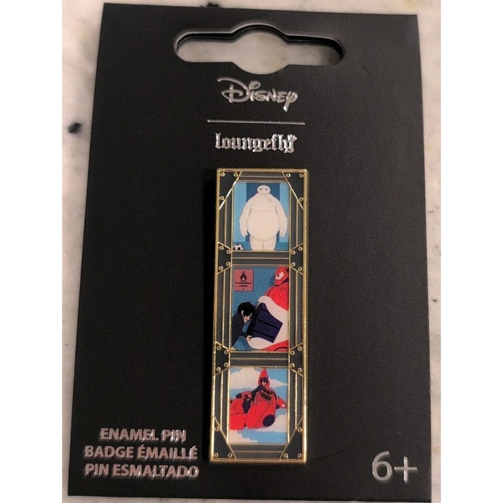 Disney Loungefly Big Hero 6 Baymax Film Strip Movie Scenes Enamel Pin New